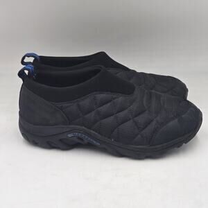 MERRELL Shoes ALPINE MOC Womens Size 8 Black Quilted Slip-On Outdoor 192293